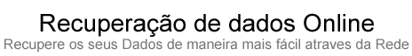 Recupera&ccedil;&atilde;o de Dados Online